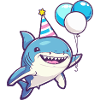 Bande dessinée d’anniversaire de requin