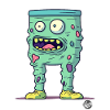 Bunte gruselige Monster-Hose