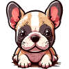 Cute little French bulldog