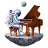 Space Astronaut Pianist