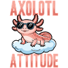 Sjov Axolotl Kawaii Axolotl Attitude