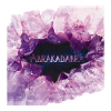 Abracadabra magic formula in mystical amethyst