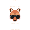 Cooler Fuchs mit Sonnenbrille Rotfuchs