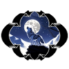 Wolf , Wolf-Design, Wolf im Mondschein,