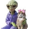 Alien und Katze – Galaktische Liebe