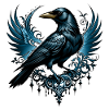Majestic Black Crow
