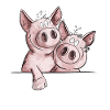 Droll Piggy Pig Pig Pig Pig