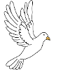 Friedenstaube mit Peacezeichen