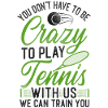 Funny Tennis Player Racket Coach