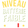 Niveau batterie faible