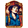 Female Firefighter