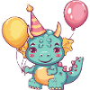Dinosaur triceratops Birthday Comic