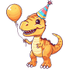 Dinosaur T-Rex Birthday Comic