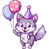 Bande dessinée d’anniversaire de loup