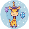 Girafe Anniversaire Bébé