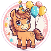 Cheval Anniversaire Bébé