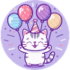 Cat Birthday Baby