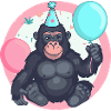Gorilla Birthday Baby