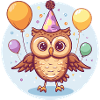 Owl Birthday Baby
