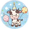 Cow Birthday Baby