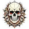 Edgy Skull Design