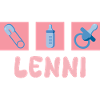 Lenni as a pacifier
