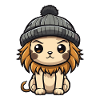 Lion Winter Comic Cute