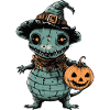 Armadillo Halloween Zombie