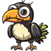 Toucan Bird Halloween Zombie