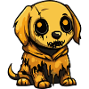 Golden Retriever Dog Halloween Zombie