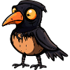 Raven Crow Halloween Zombie