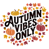 Autumn Vibes only Pumpkin Motif