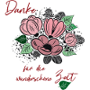 Danke mit Blumenstrauß