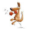 Kangaroo Boxer Boxing Animal Motif