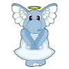Éléphant Ange Ange Ailes