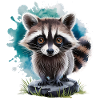 Süßer Waschbär