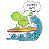 grenouille surfeur surfeur surfeur surfeur fille