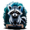Süßer Waschbär