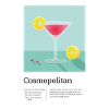 Cosmopolitan Cocktail Recipe Graphic/Illustration