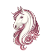Horse with stars