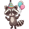 Raccoon Birthday Comic