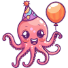 Octopus Birthday BD