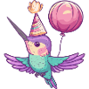 Hummingbird Bird Birthday Comic