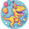 Dinosaur T-Rex Birthday Baby