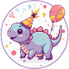 Dinosaur stegosaurus birthday baby