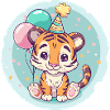 Tiger Birthday Baby