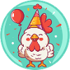 Coq Anniversaire Bébé