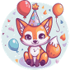 Fox Birthday Baby