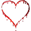 Bloody Heart Shape