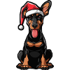 Doberman Dog Christmas